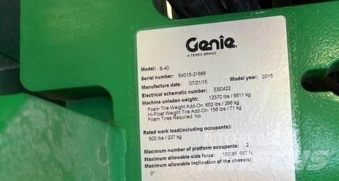 Genie S40 Teleskooppipuominostimet