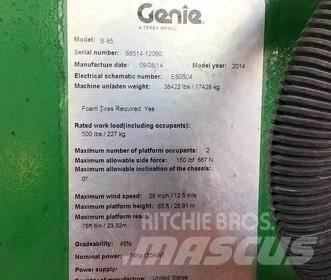 Genie S85 Teleskooppipuominostimet