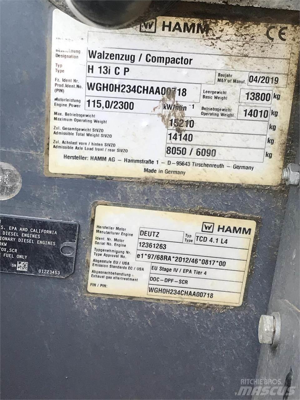 Hamm H13ICP Kaatopaikkajyrät