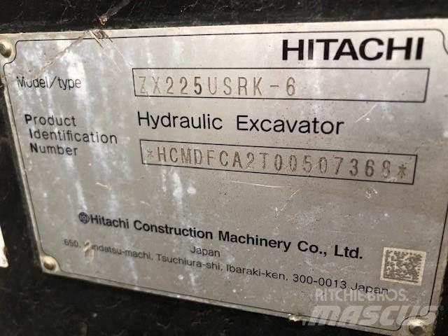 Hitachi ZX225USRK-6 Telakaivukoneet