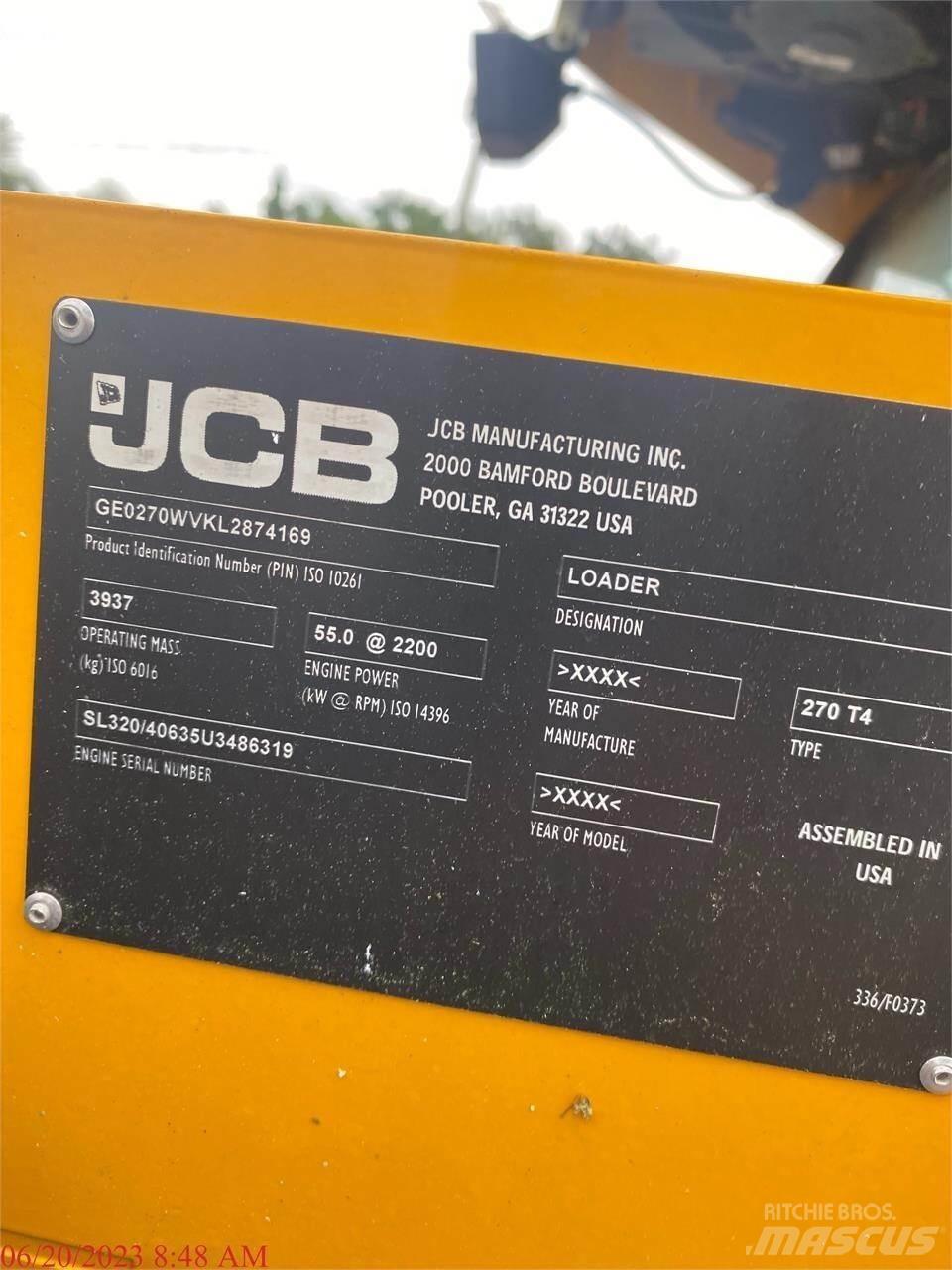 JCB 270 Liukuohjatut kuormaajat