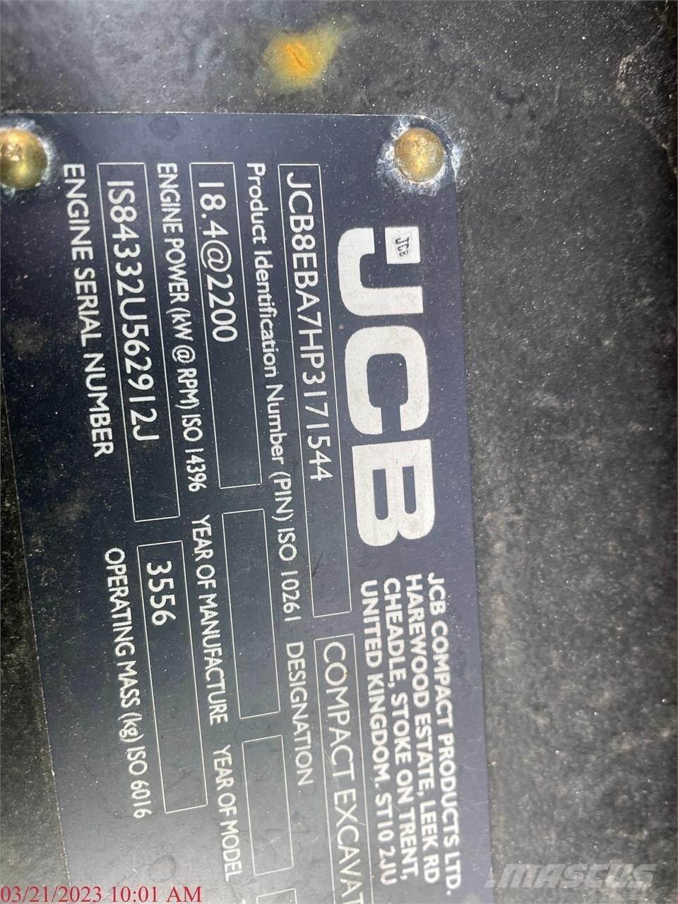 JCB 35Z-1 Minikaivukoneet < 7t