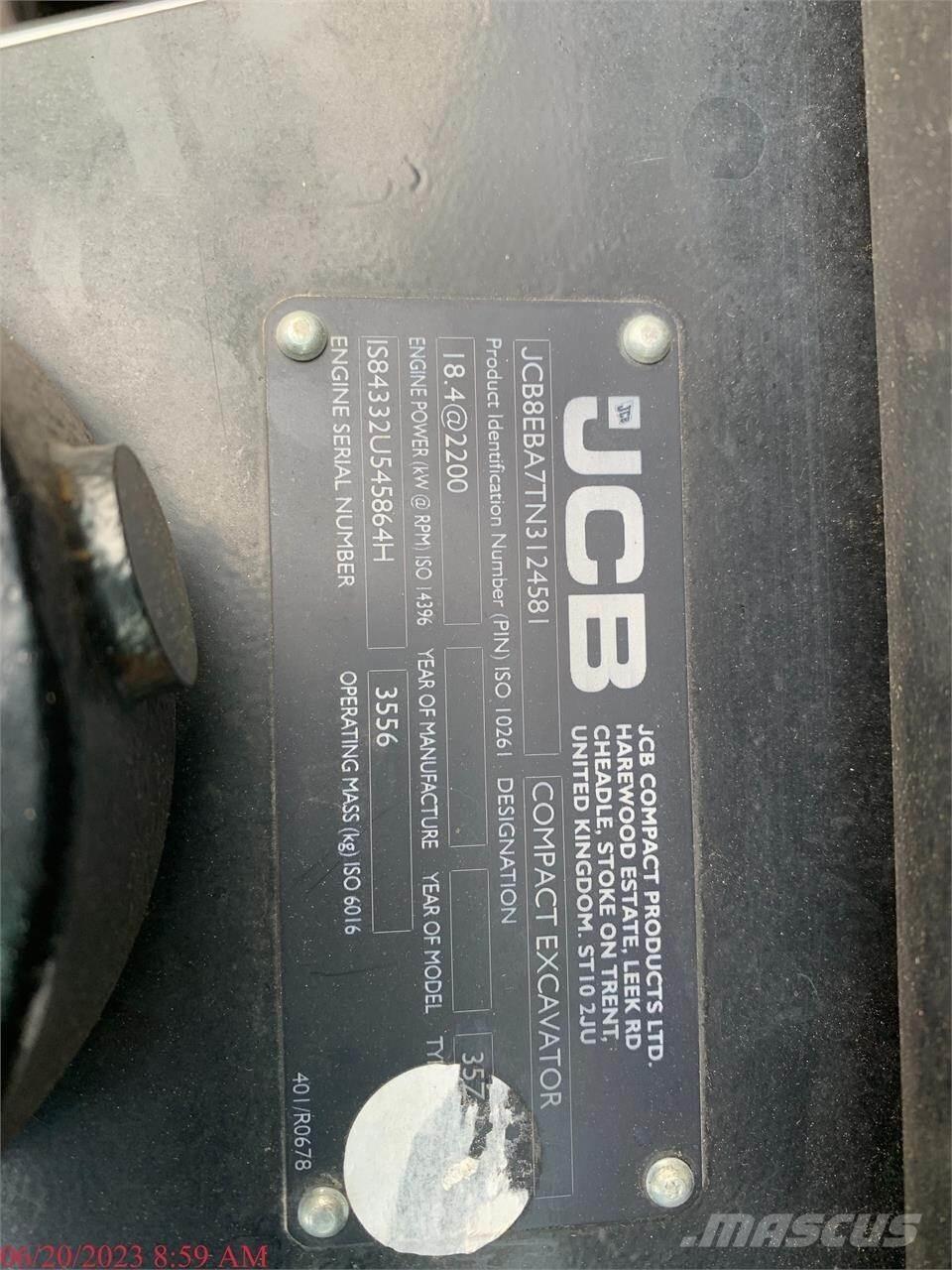 JCB 35Z-1 Minikaivukoneet < 7t