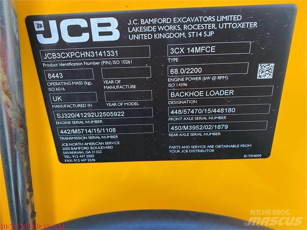 JCB 3CX14 Kaivurikuormaajat