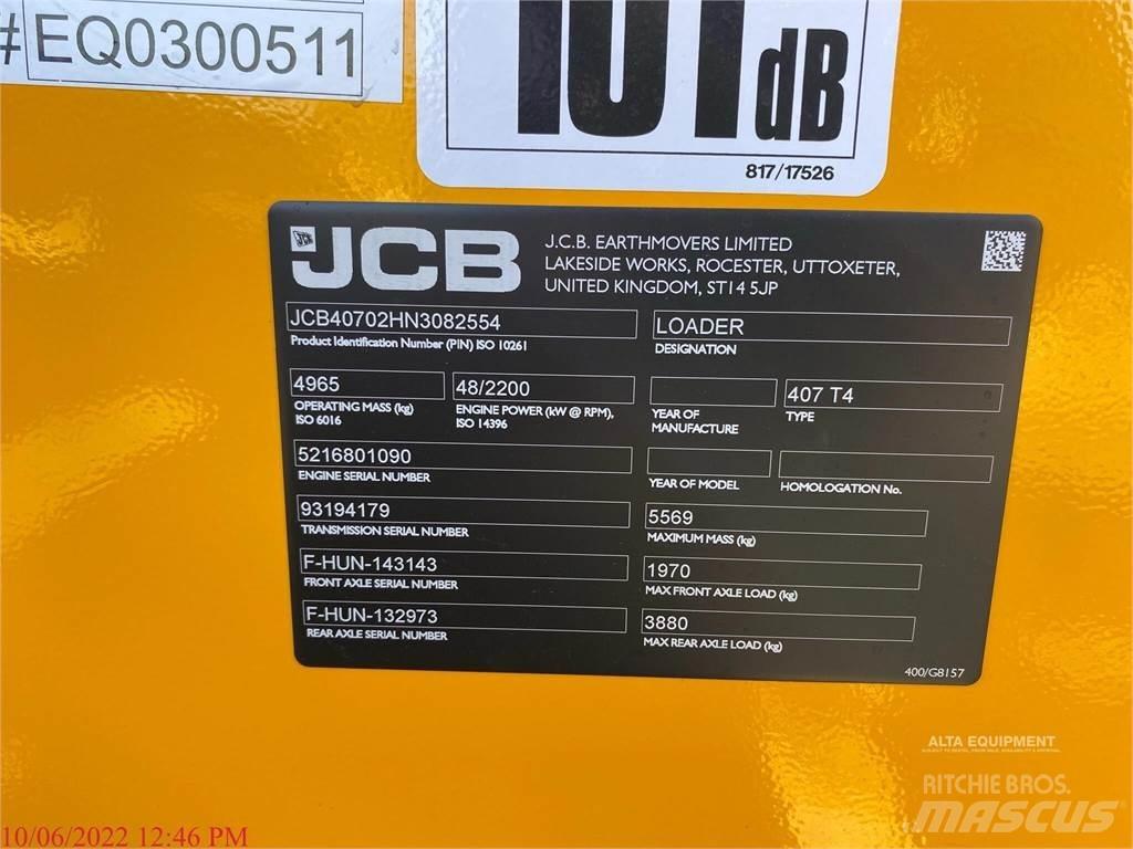 JCB 407 Pyöräkuormaajat
