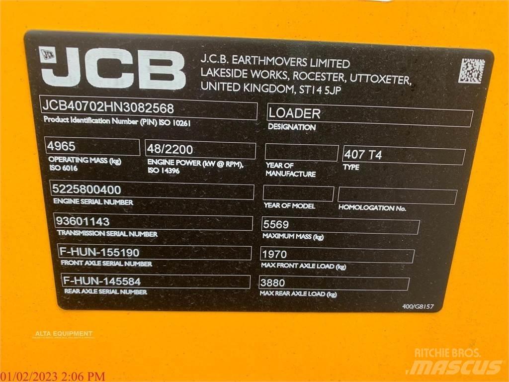 JCB 407B Pyöräkuormaajat