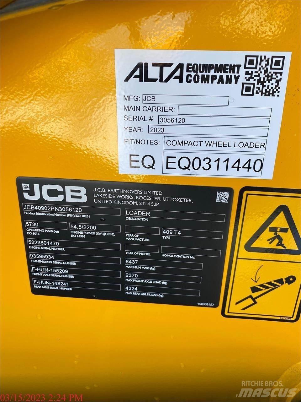 JCB 409 Pyöräkuormaajat