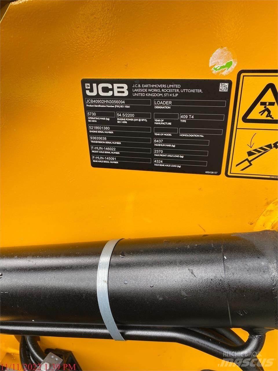 JCB 409 Pyöräkuormaajat
