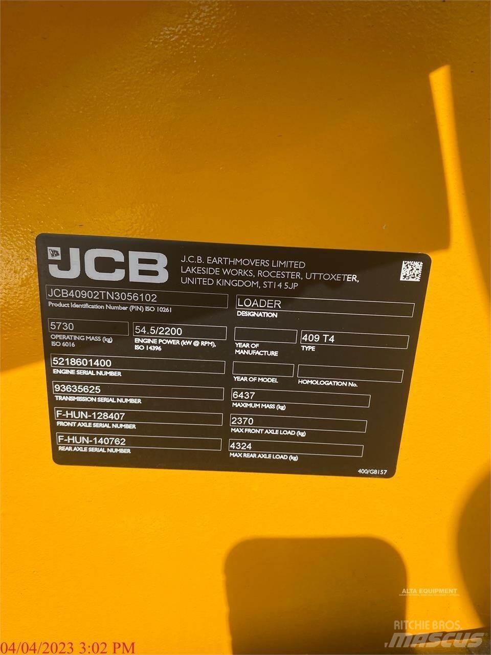 JCB 409 Pyöräkuormaajat
