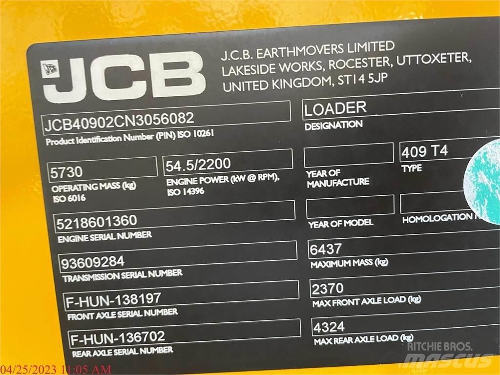 JCB 409 Pyöräkuormaajat