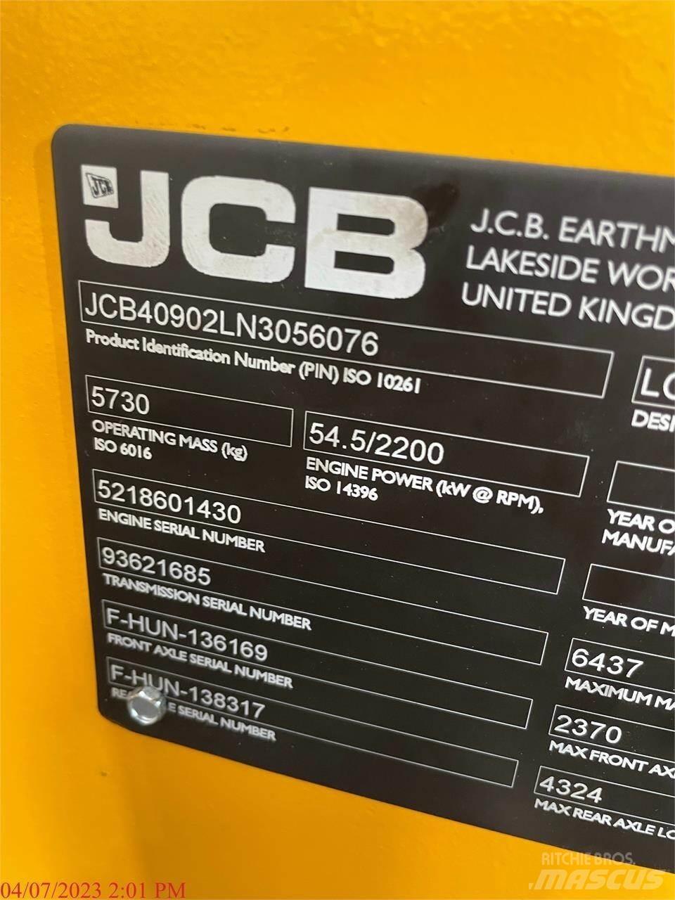 JCB 409 Pyöräkuormaajat