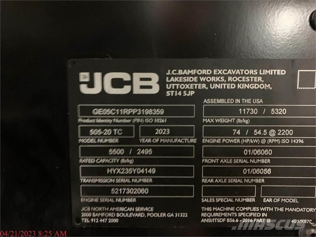 JCB 505-20TC Kurottajat