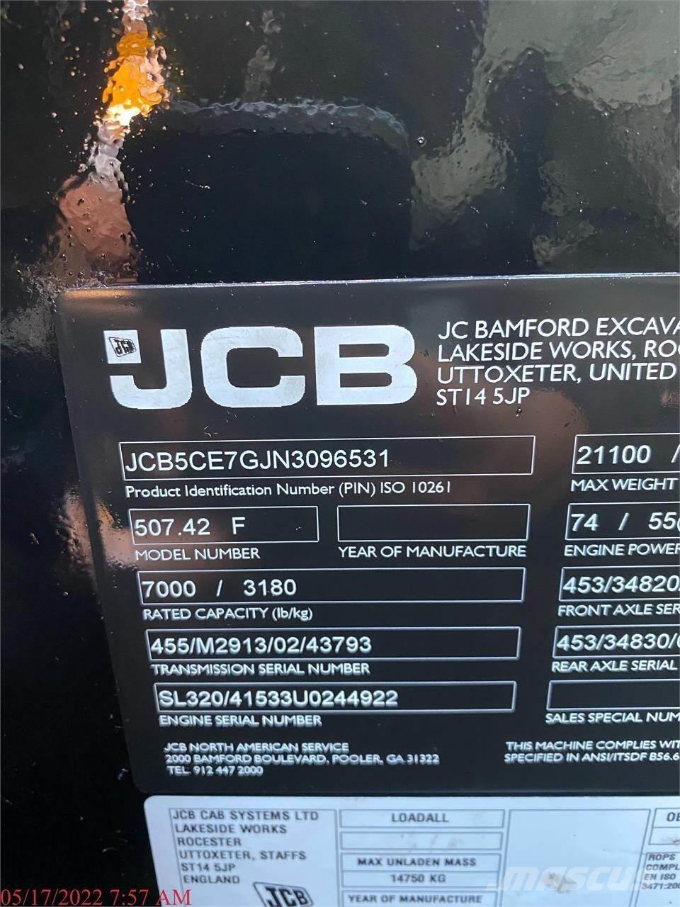 JCB 507-42 Kurottajat