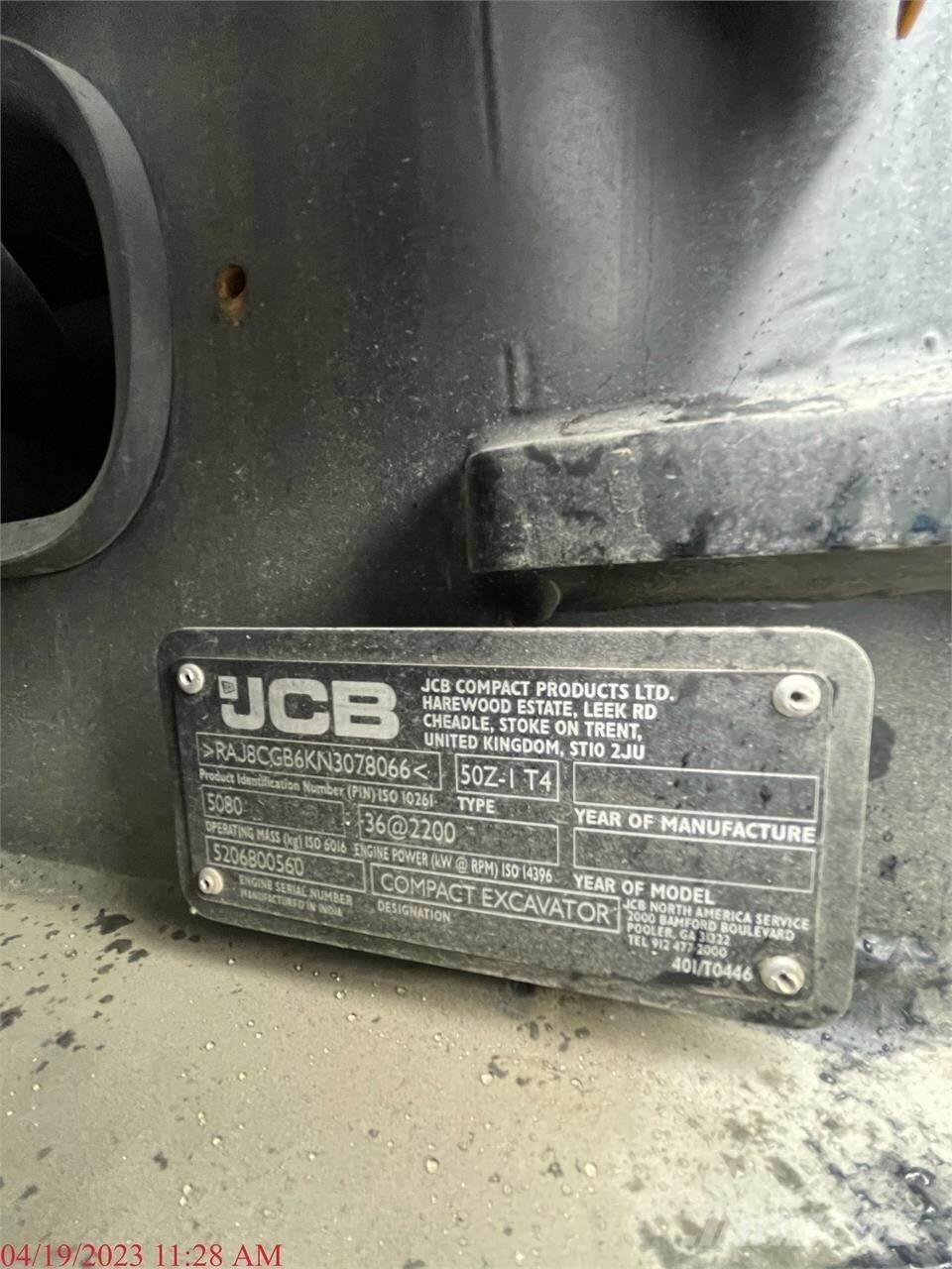 JCB 50Z-1 Minikaivukoneet < 7t