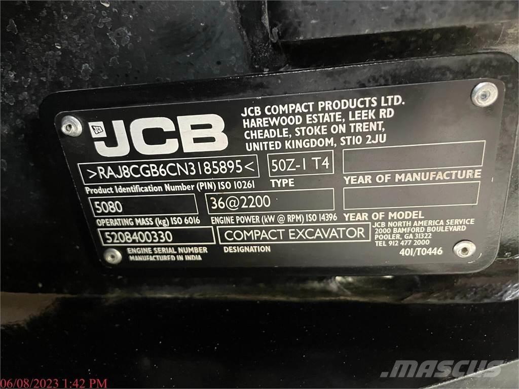 JCB 50Z-1 Minikaivukoneet < 7t