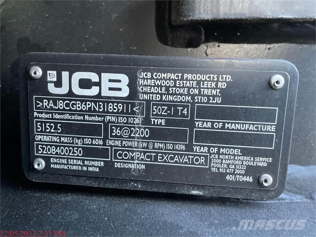 JCB 50Z-1 Minikaivukoneet < 7t