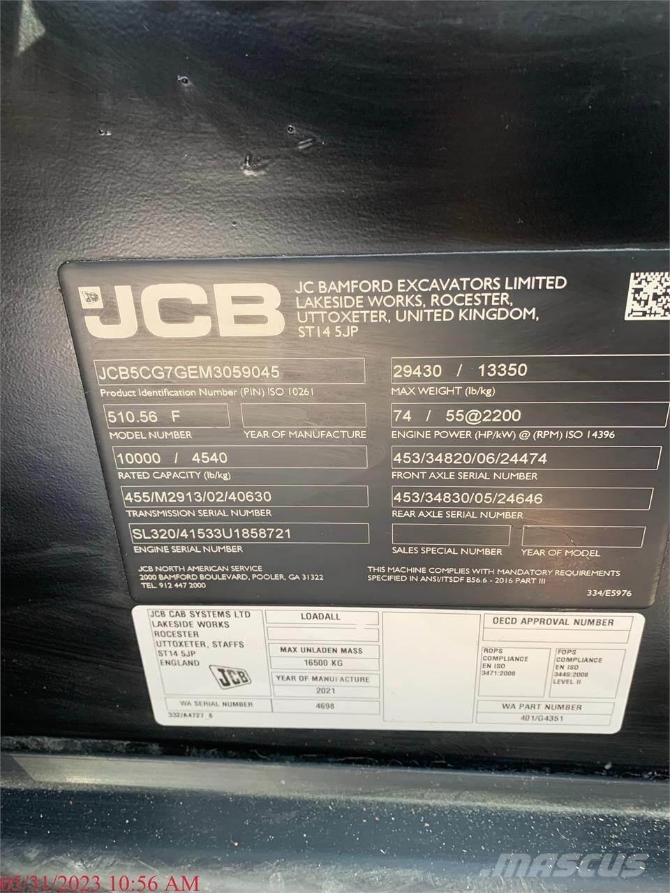 JCB 510-56 Kurottajat