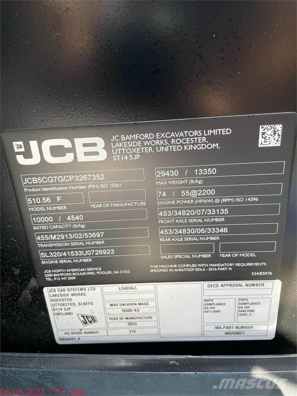 JCB 510-56 Kurottajat