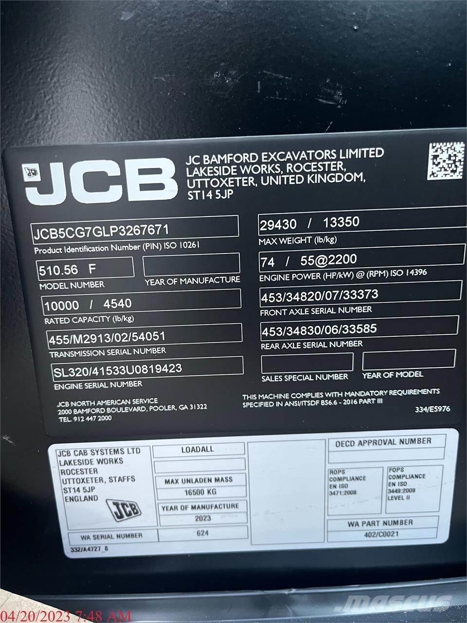 JCB 510-56 Kurottajat