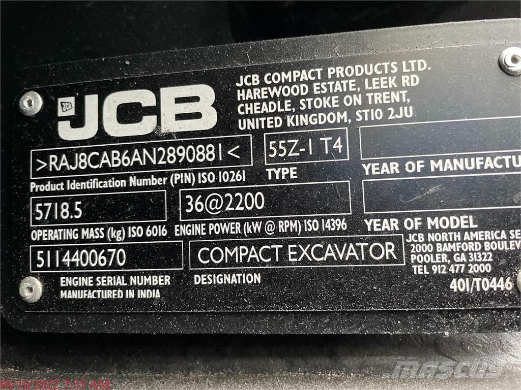 JCB 55Z-1 Minikaivukoneet < 7t