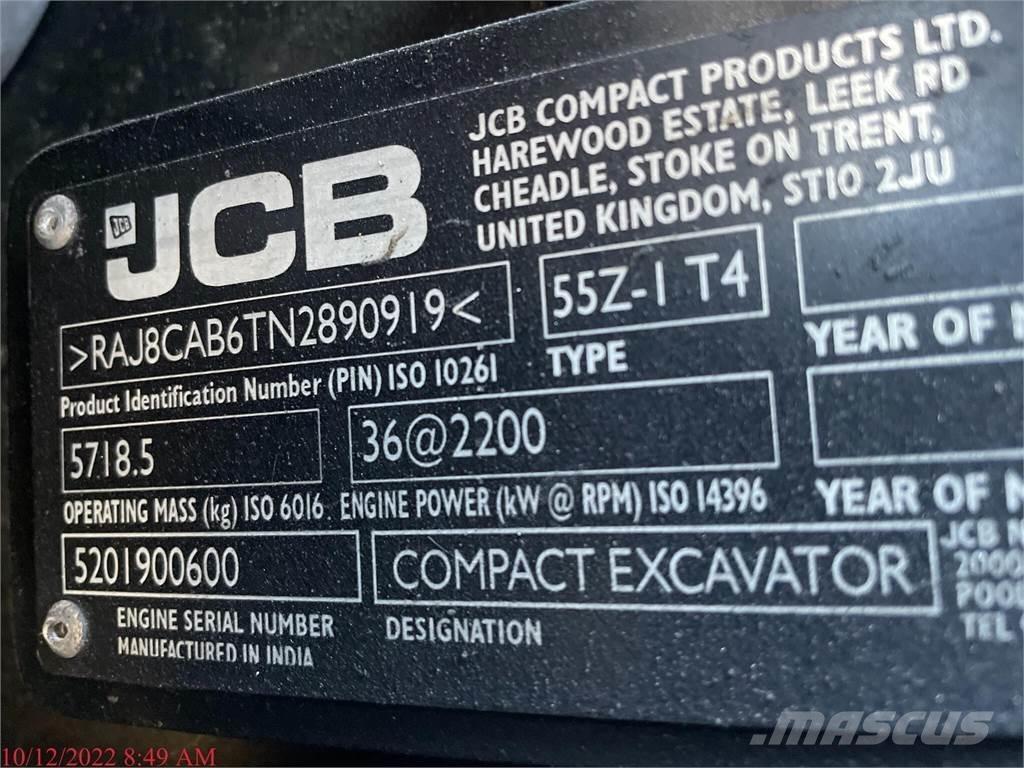 JCB 55Z-1 Minikaivukoneet < 7t