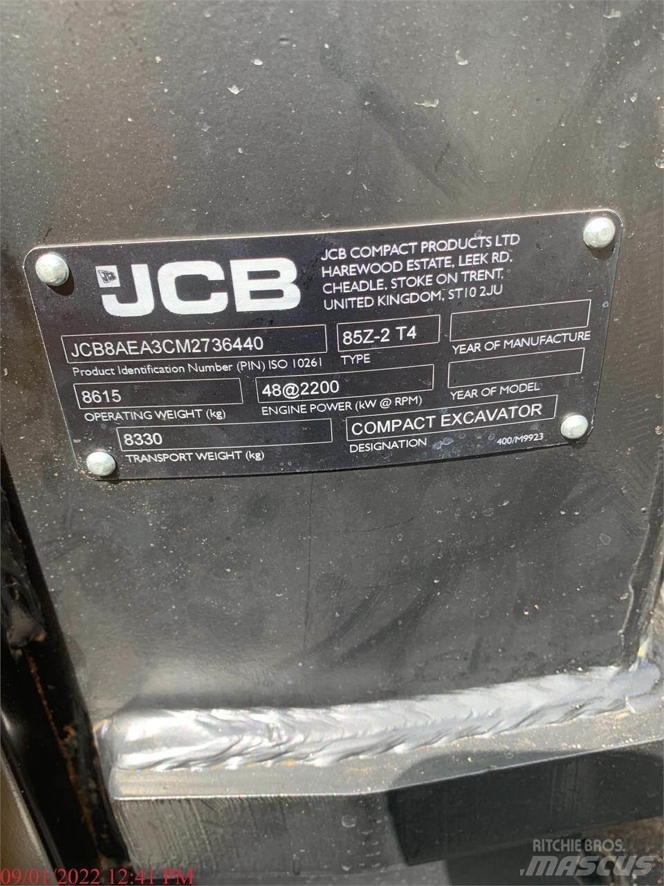 JCB 85Z-2 Telakaivukoneet