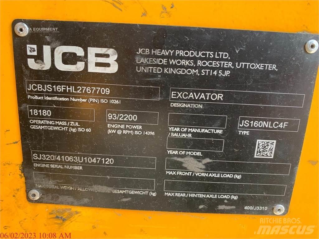 JCB JS160 Telakaivukoneet
