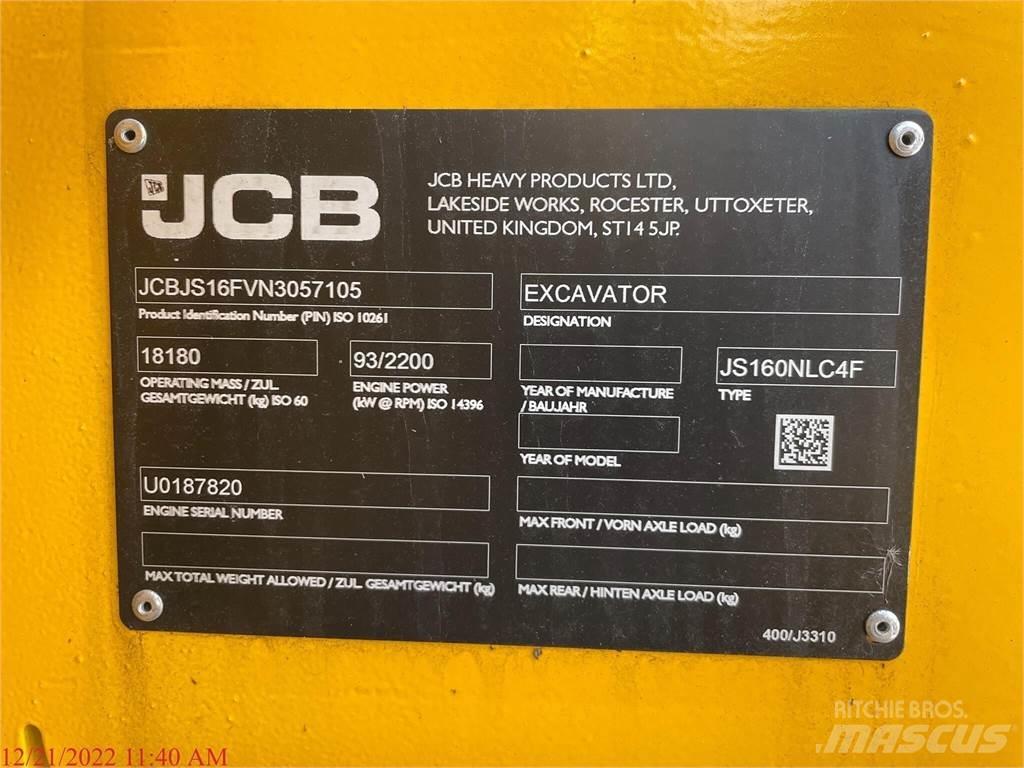 JCB JS160 Telakaivukoneet
