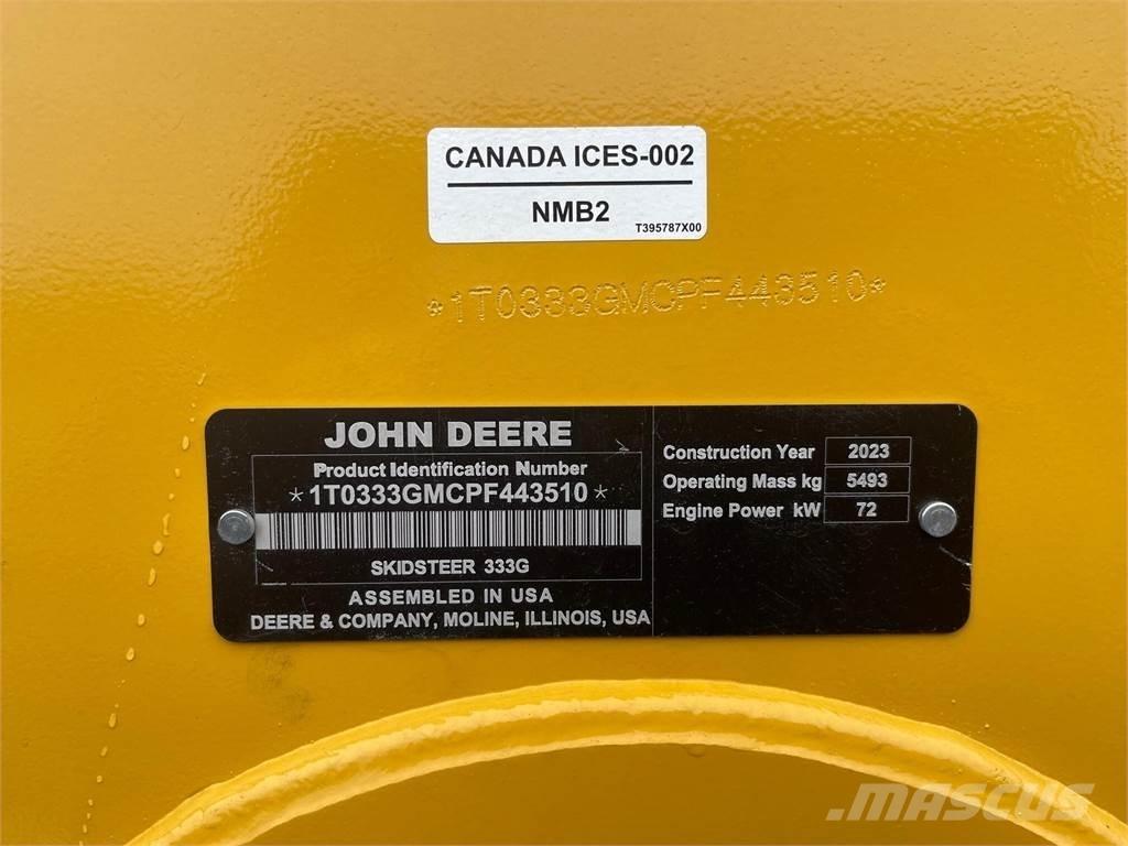 John Deere 333G Liukuohjatut kuormaajat