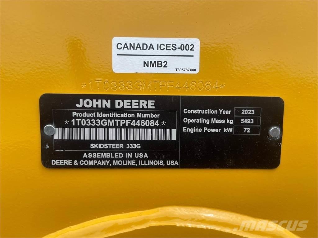 John Deere 333G Liukuohjatut kuormaajat