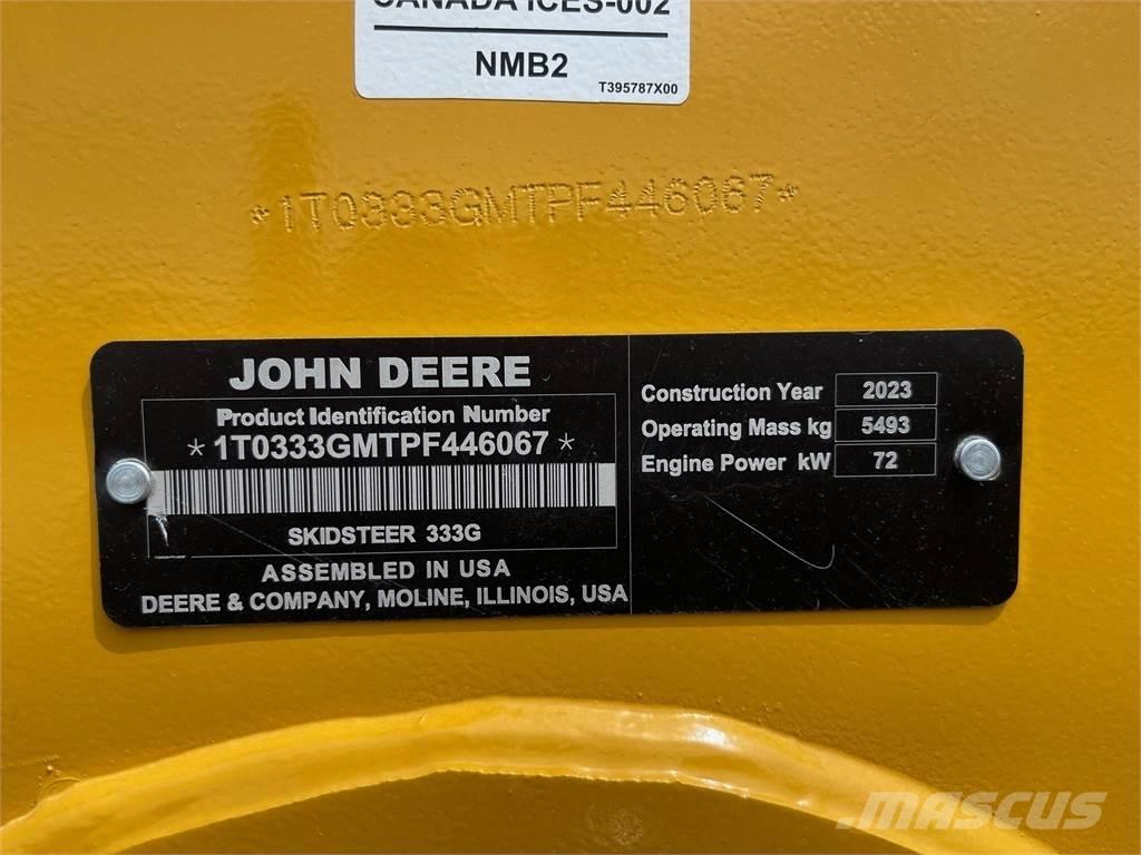 John Deere 333G Liukuohjatut kuormaajat