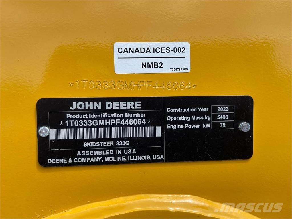 John Deere 333G Liukuohjatut kuormaajat