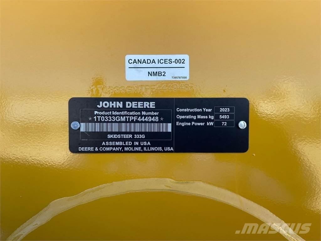 John Deere 333G Liukuohjatut kuormaajat