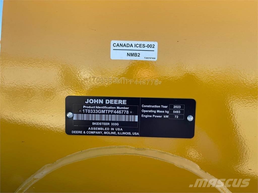 John Deere 333G Liukuohjatut kuormaajat