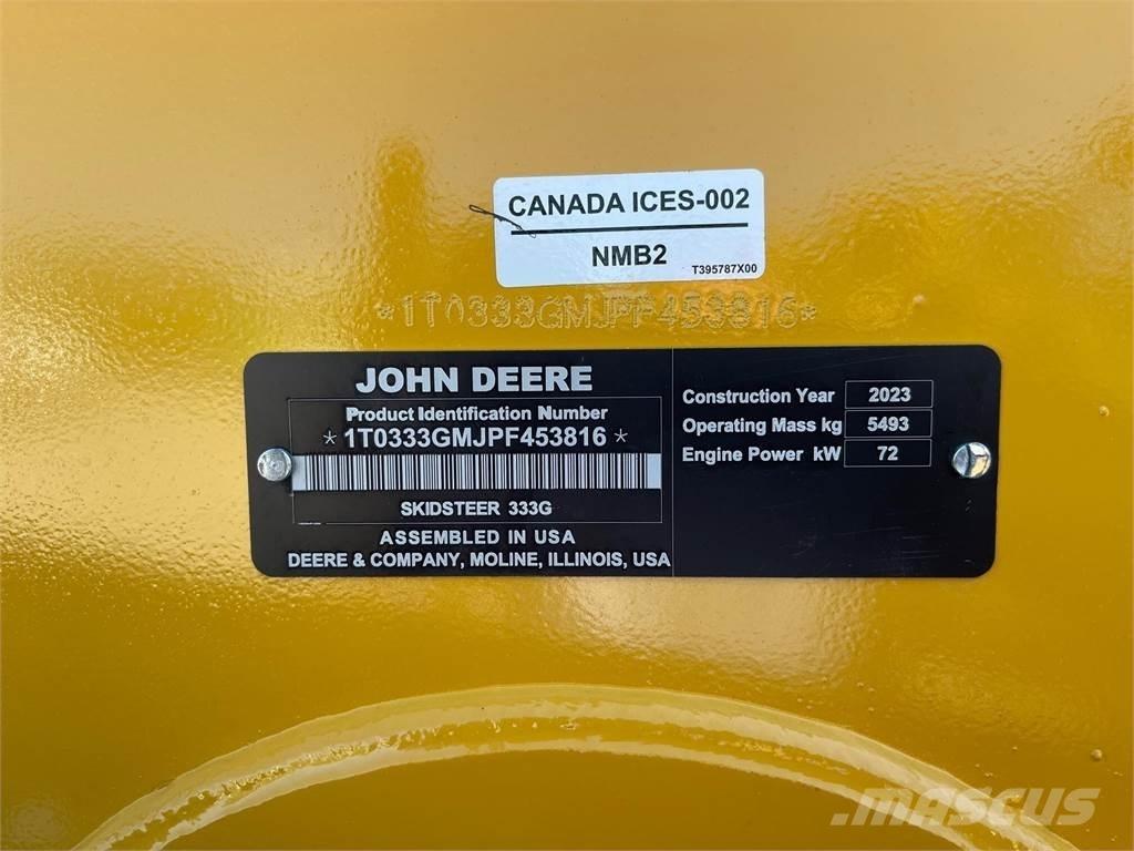 John Deere 333G Liukuohjatut kuormaajat