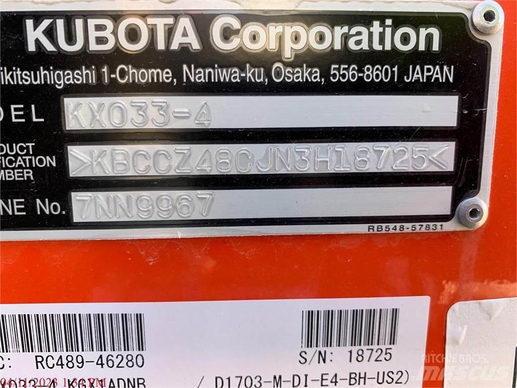 Kubota KX033-4 Minikaivukoneet < 7t