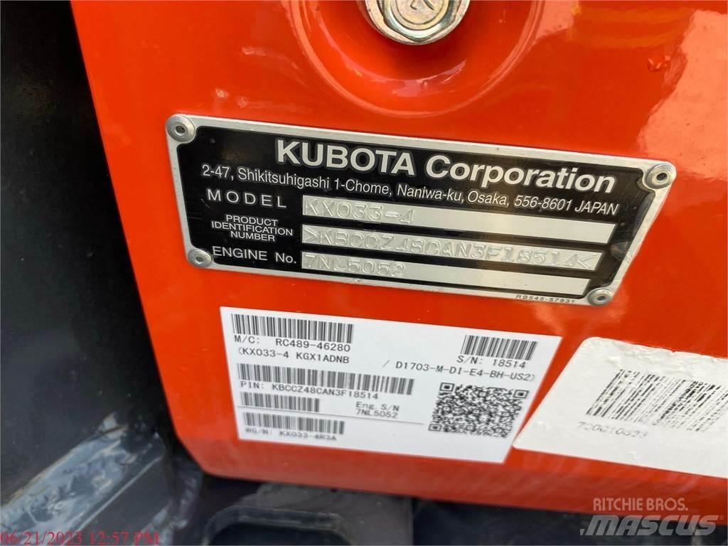 Kubota KX033-4 Minikaivukoneet < 7t