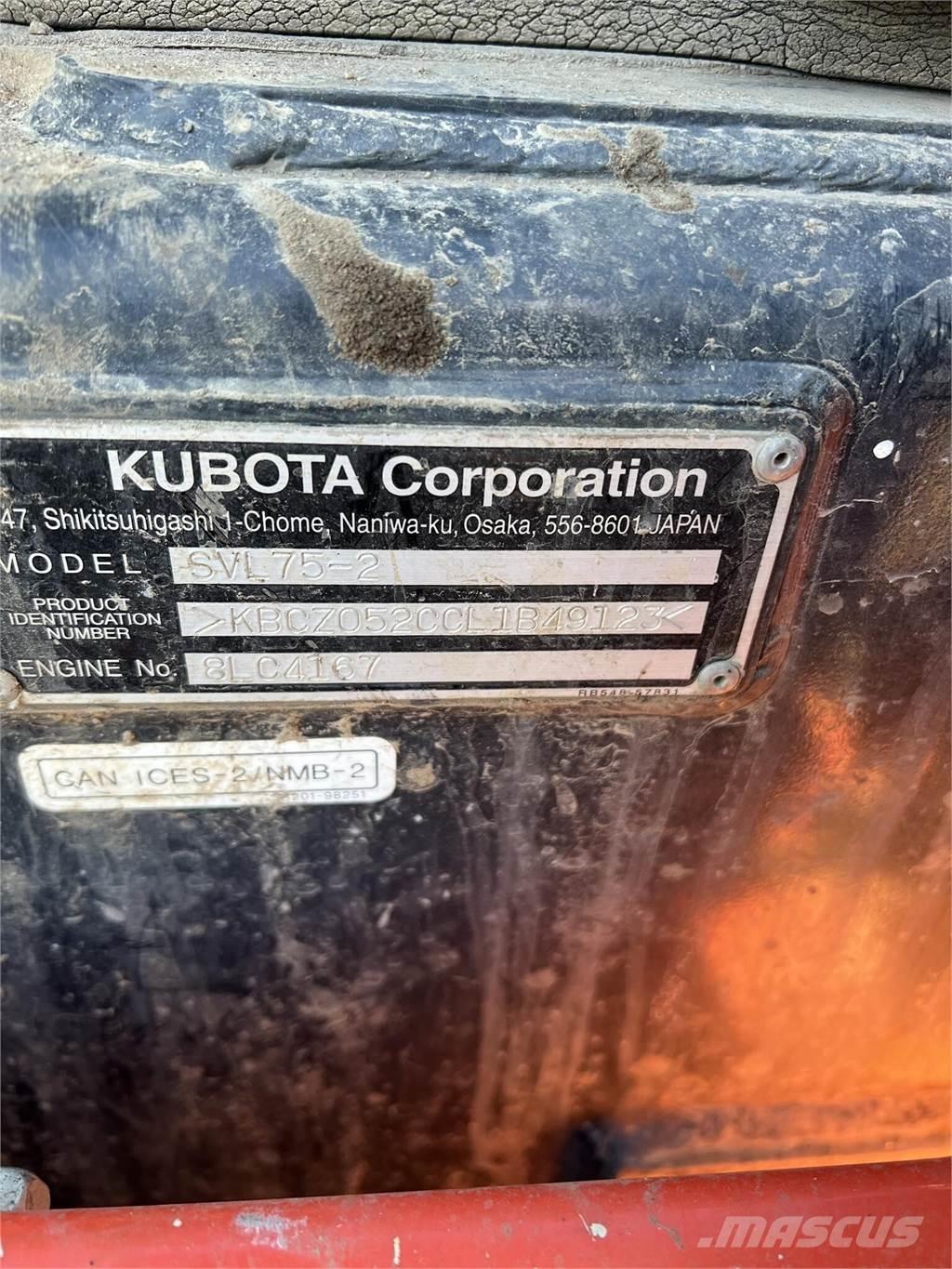 Kubota SVL75-2 Liukuohjatut kuormaajat