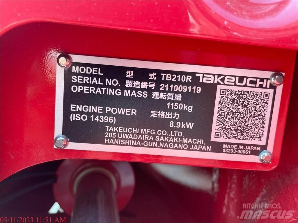 Takeuchi TB210R Minikaivukoneet < 7t