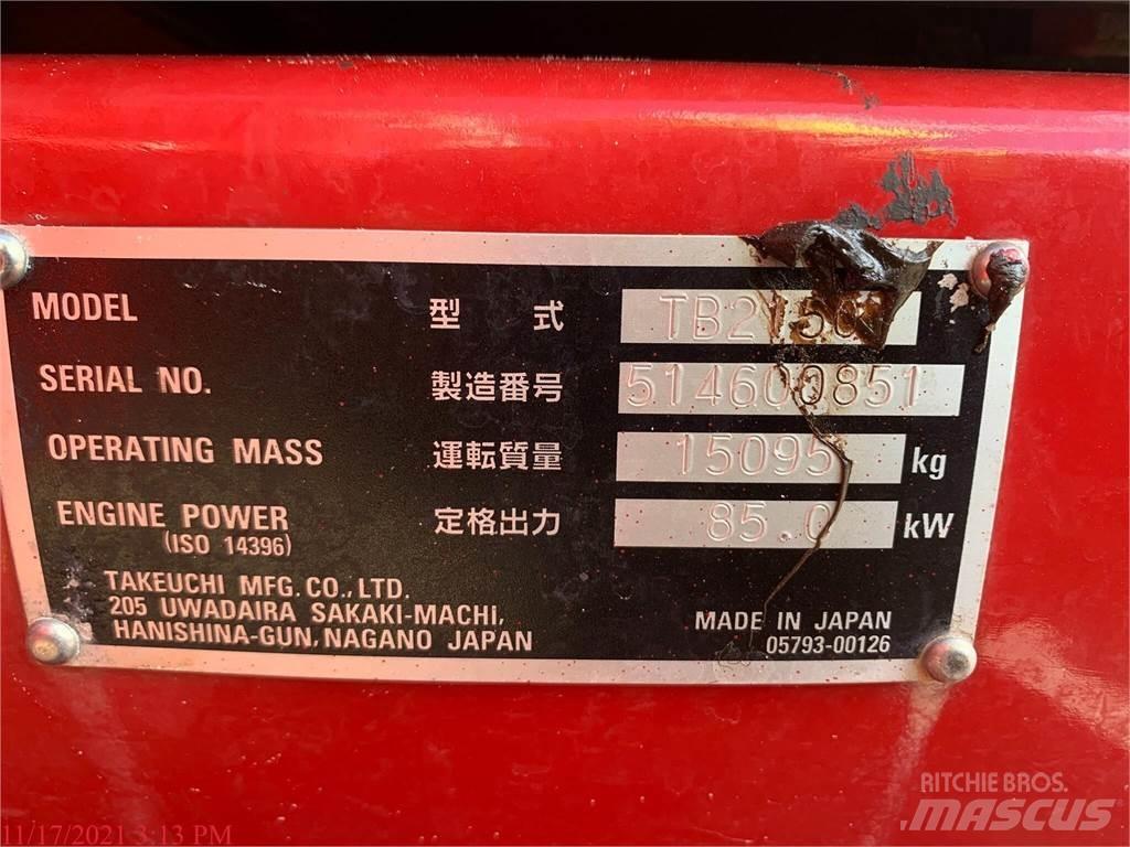 Takeuchi TB2150 Telakaivukoneet