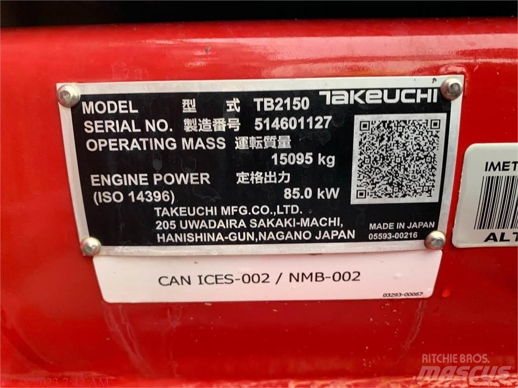 Takeuchi TB2150 Telakaivukoneet