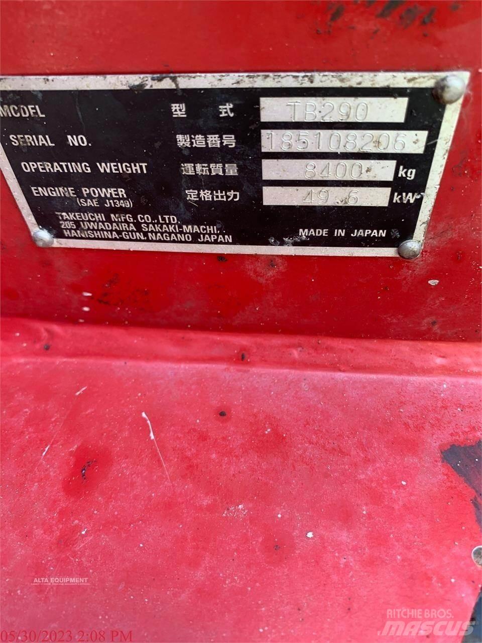 Takeuchi TB290 Telakaivukoneet