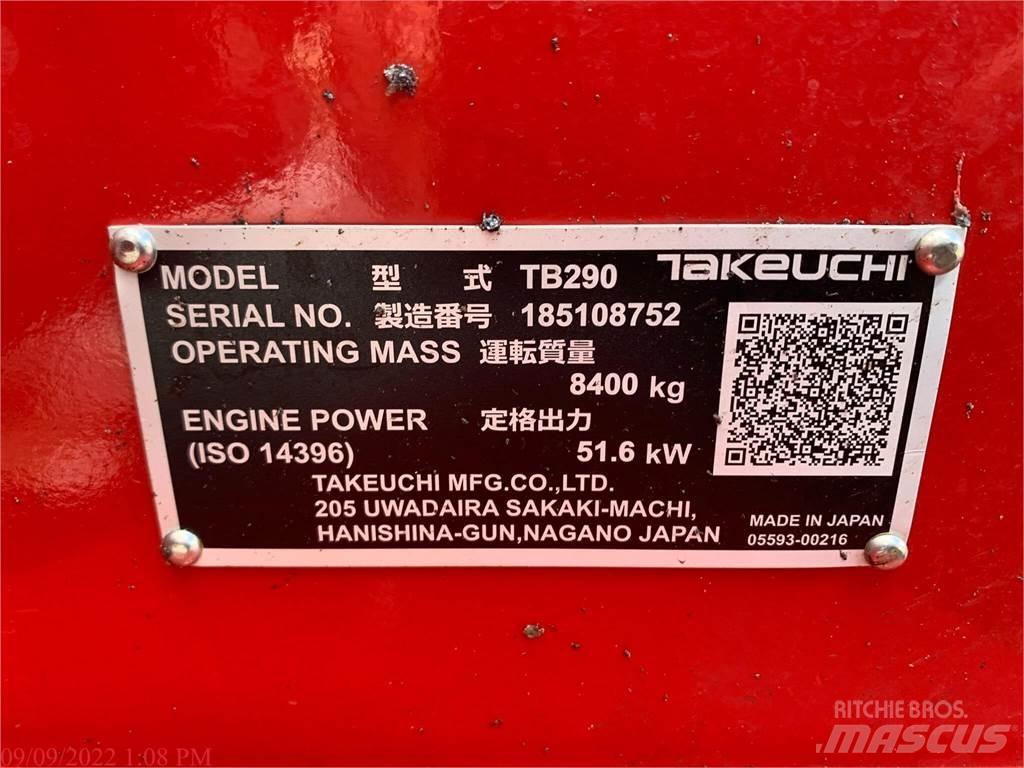 Takeuchi TB290 Telakaivukoneet