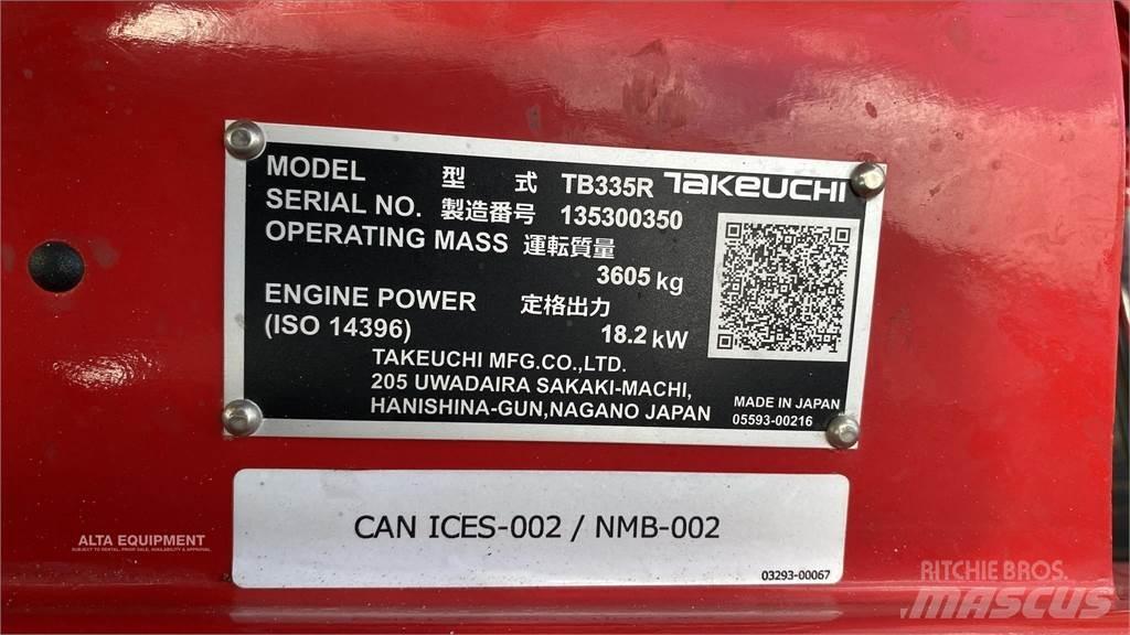 Takeuchi TB335R Minikaivukoneet < 7t