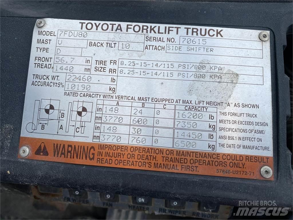 Toyota 7FDU80 Muut haarukkatrukit