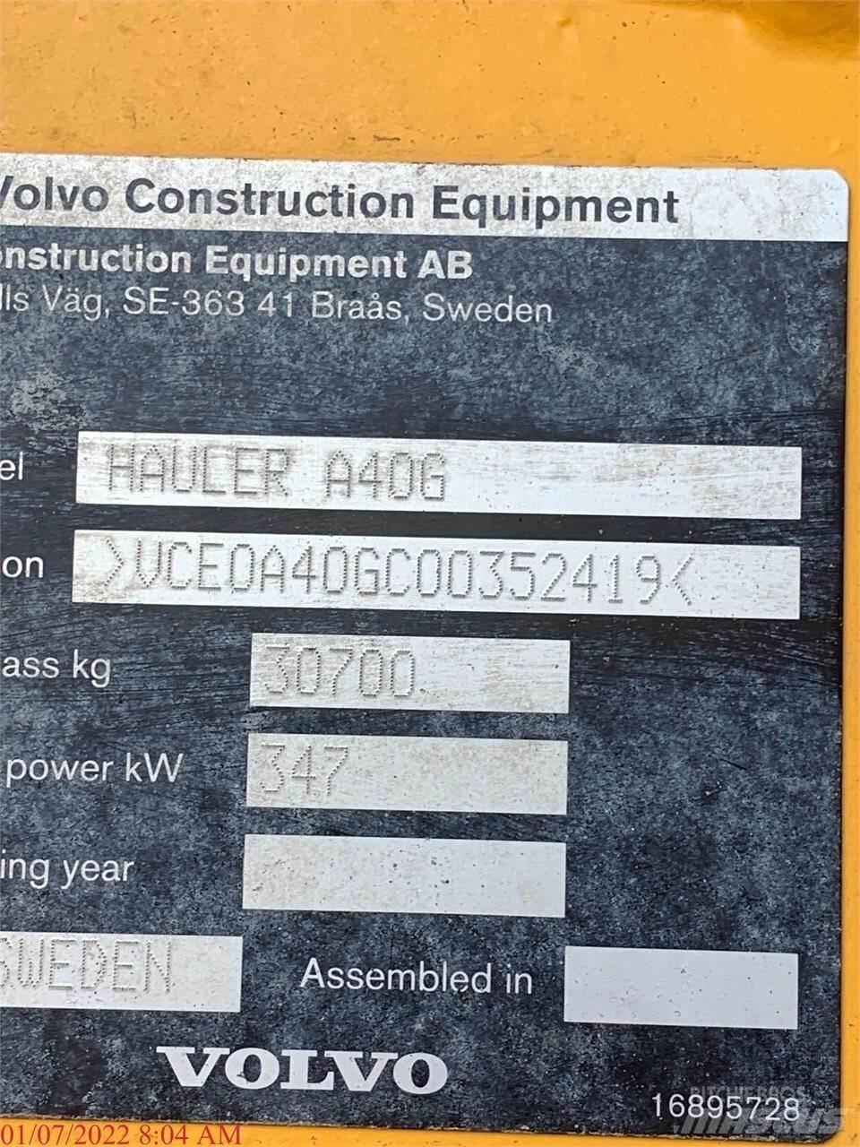 Volvo A40G Dumpperit