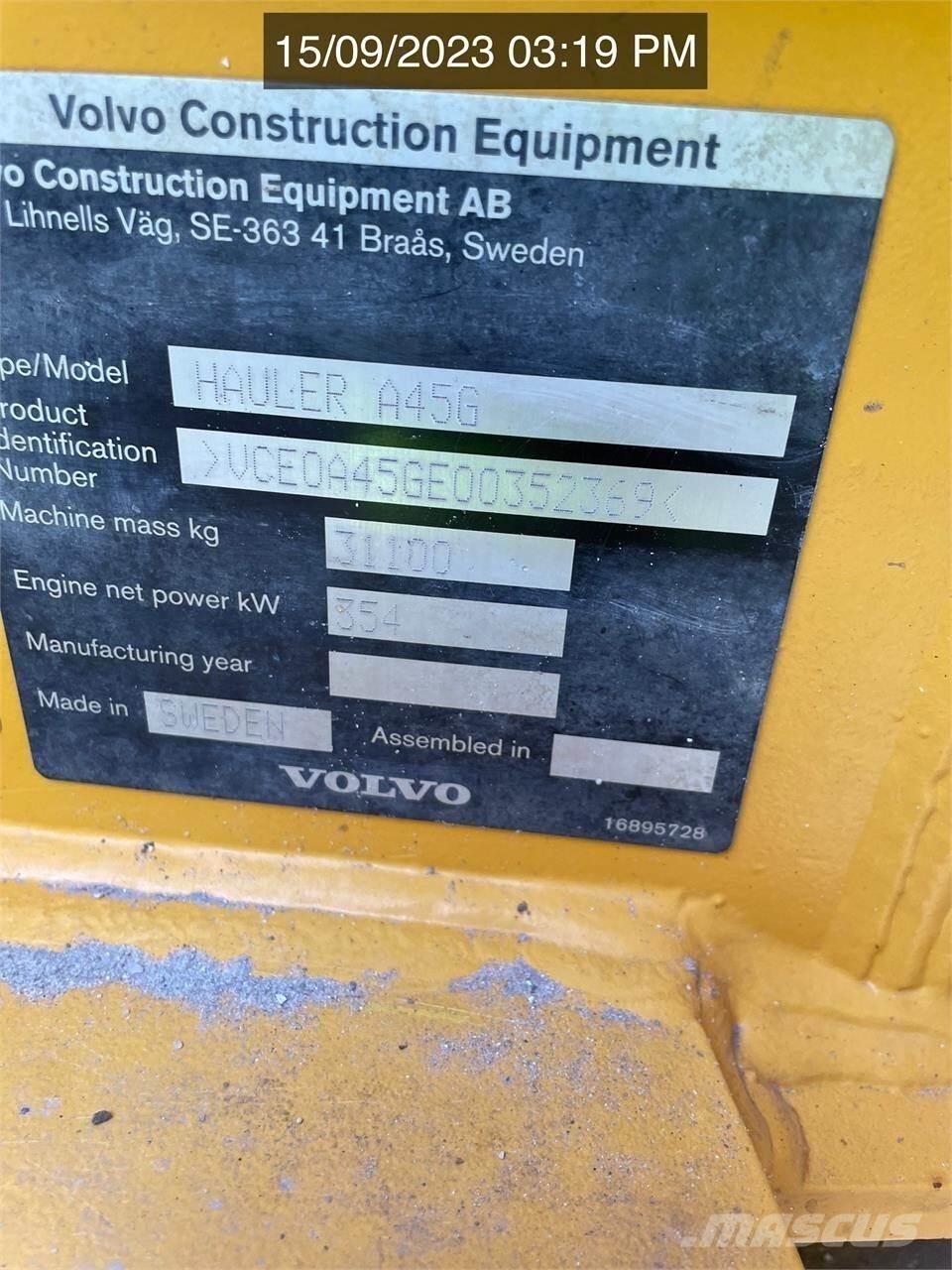 Volvo A45G Dumpperit