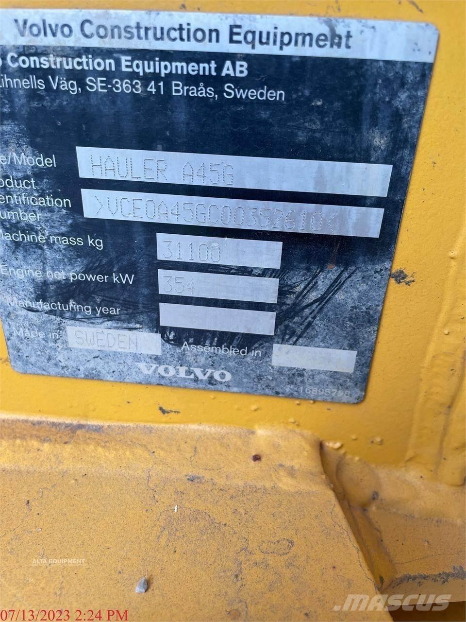 Volvo A45G Dumpperit