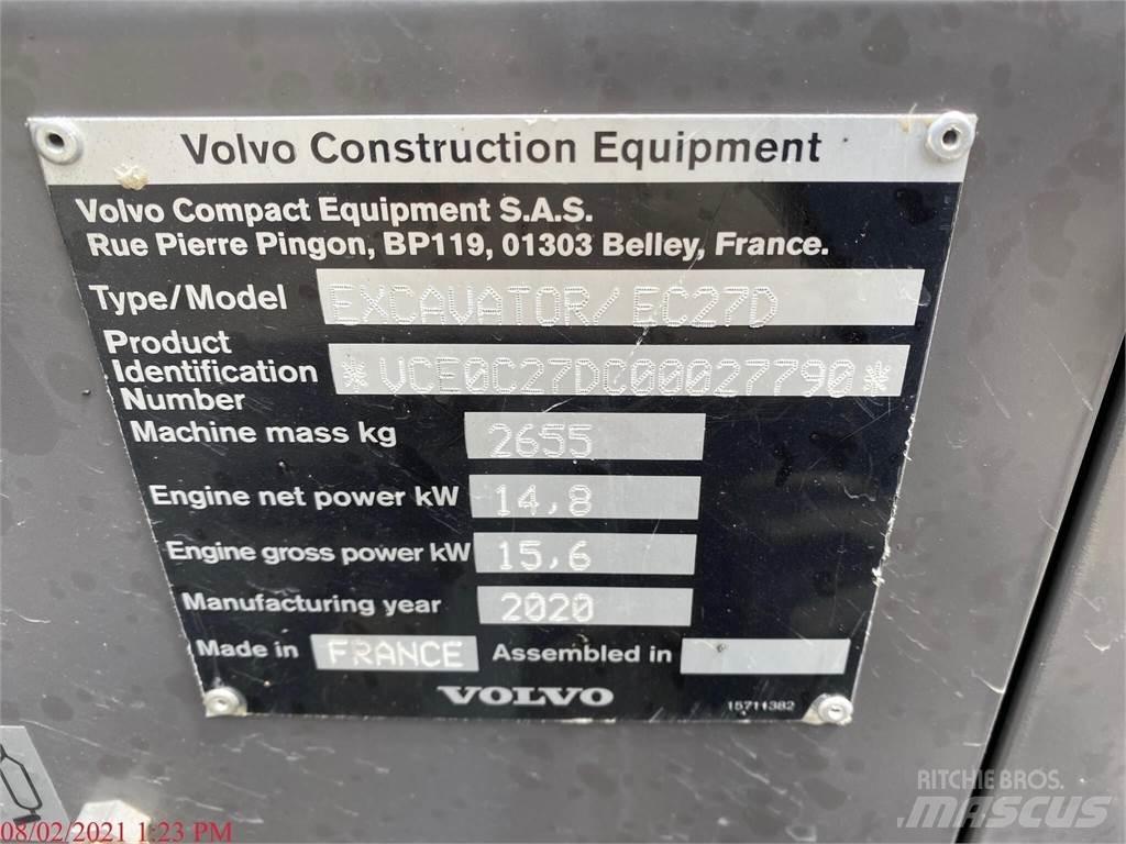 Volvo EC27D Minikaivukoneet < 7t