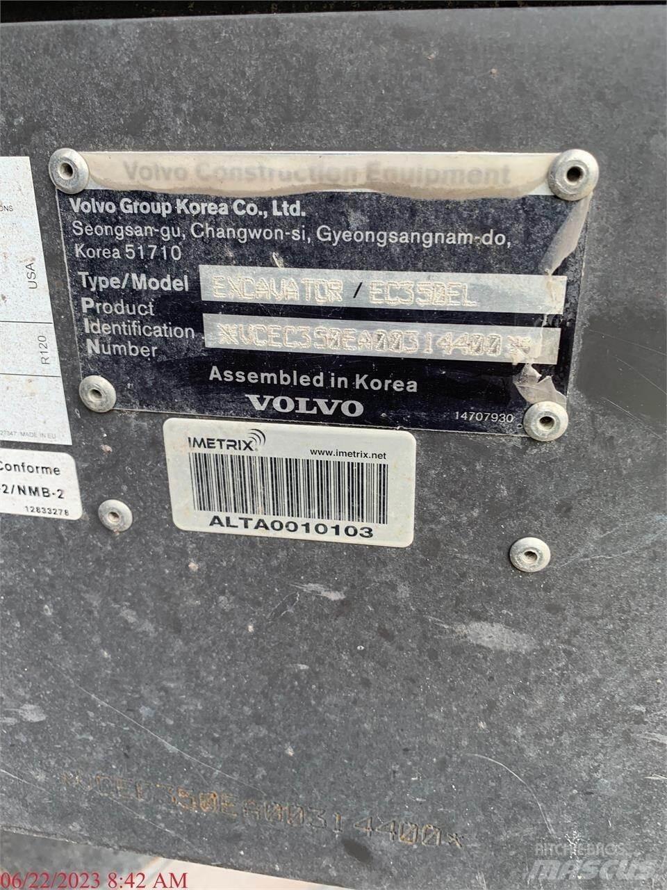 Volvo EC350EL Telakaivukoneet